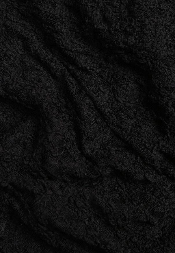 Renee - Czarny Komplet z Koronki Spódnica i Top z Wiązaniem na Szyi Dainetia. Kolor: czarny. Materiał: koronka. Wzór: koronka