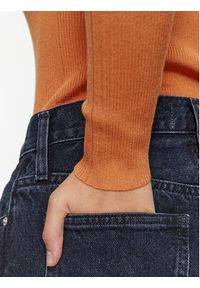 Calvin Klein Jeans Golf J20J221688 Pomarańczowy Slim Fit. Typ kołnierza: golf. Kolor: pomarańczowy. Materiał: lyocell #3