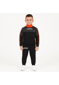 LEGEA - Komplet dla chłopca DAMASCO JR. Okazja: na uczelnię. Kolor: czarny, wielokolorowy, pomarańczowy. Materiał: dresówka, materiał. Długość: długie. Styl: sportowy #1