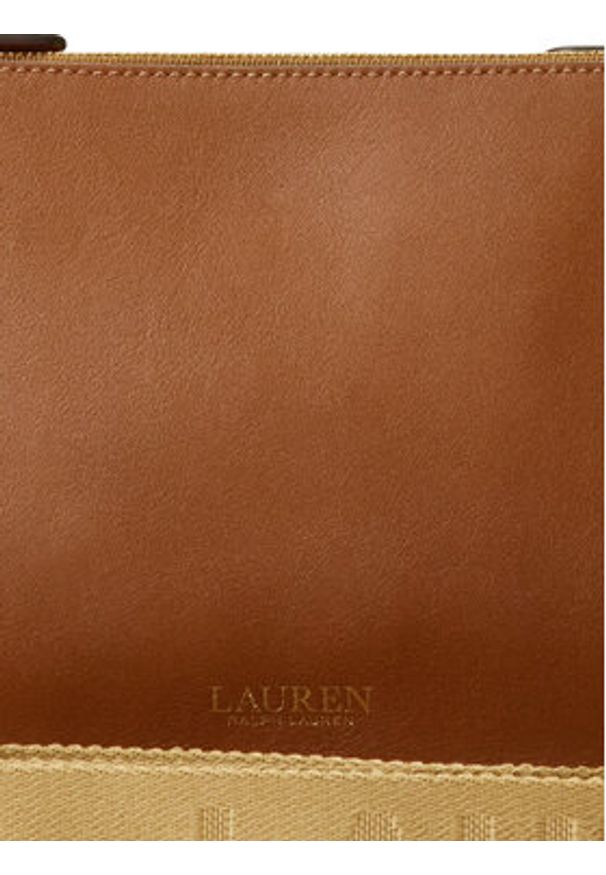 Lauren Ralph Lauren - LAUREN RALPH LAUREN Torebka 431970155002 Brązowy. Kolor: brązowy. Materiał: skórzane