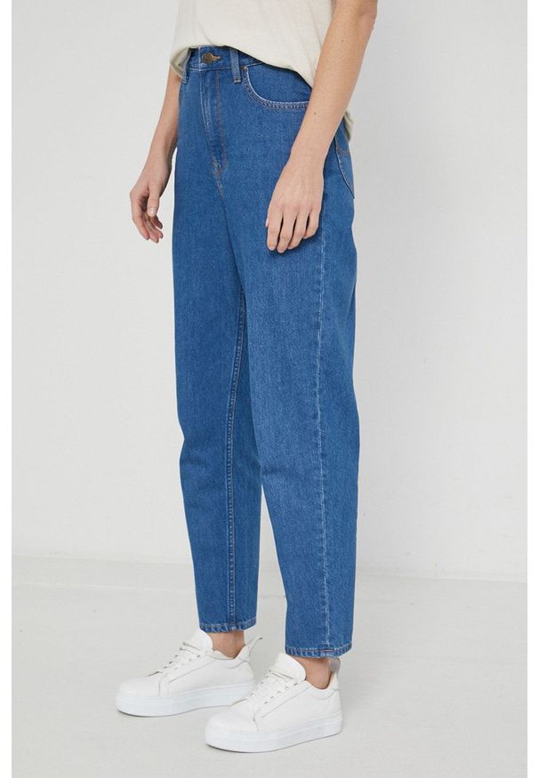 Lee Jeansy Stella damskie high waist. Stan: podwyższony. Kolor: niebieski