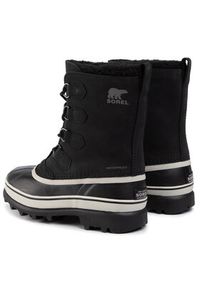 sorel - Sorel Śniegowce Caribou NM1000 Czarny. Kolor: czarny. Materiał: nubuk, skóra #7