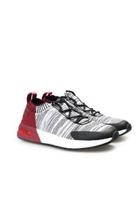 Armani Exchange Sneakersy | XUX025 XV069 | Mężczyzna | Czerwony, Szary. Nosek buta: okrągły. Zapięcie: bez zapięcia. Kolor: wielokolorowy, czerwony, szary. Materiał: tkanina