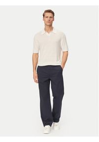 Calvin Klein Polo LV04LF313G Biały Regular Fit. Typ kołnierza: polo. Kolor: biały. Materiał: wiskoza #4