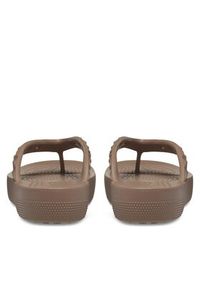 Crocs Japonki Classic Platform Geometric Flip 209565 Beżowy. Kolor: beżowy. Obcas: na platformie