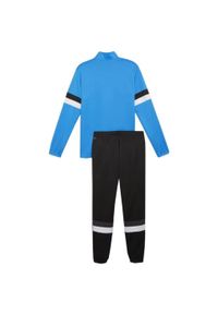 Puma - Dres Męski Team Rise. Kolor: czarny, niebieski, wielokolorowy. Materiał: dresówka