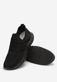 Born2be - Czarne Buty Sportowe Tymagio. Wysokość cholewki: przed kostkę. Nosek buta: okrągły. Kolor: czarny. Materiał: materiał. Szerokość cholewki: normalna. Wzór: jednolity, aplikacja #5
