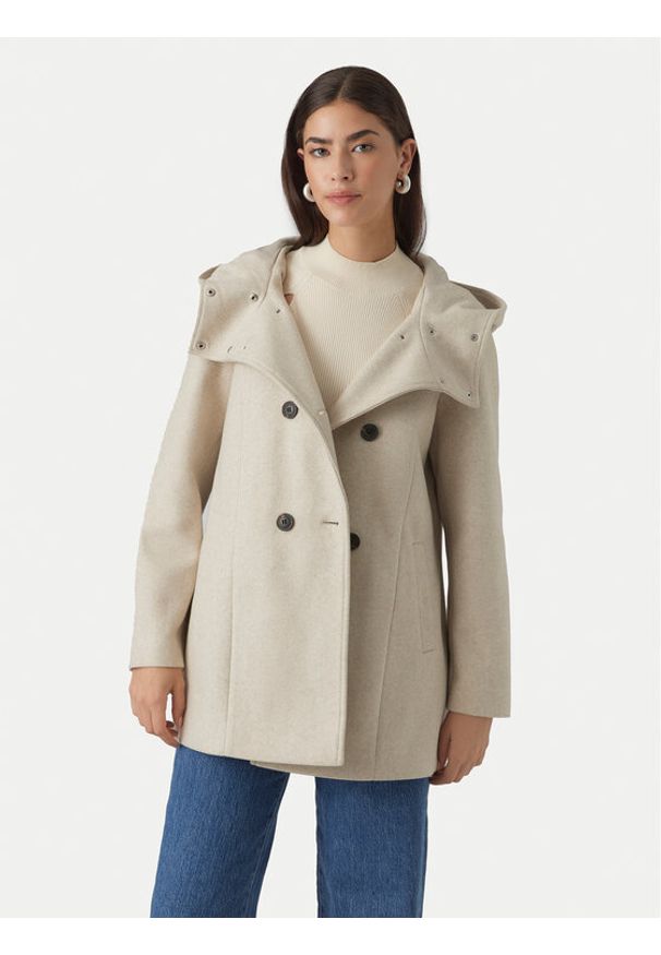 Vero Moda Płaszcz przejściowy Fortuneshila 10291044 Beżowy Regular Fit. Kolor: beżowy. Materiał: syntetyk
