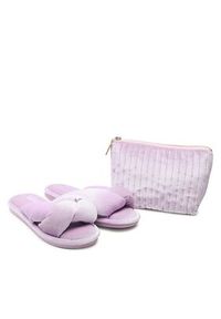 Home & Relax Kapcie C-AW-37 Fioletowy. Kolor: fioletowy. Materiał: materiał #7