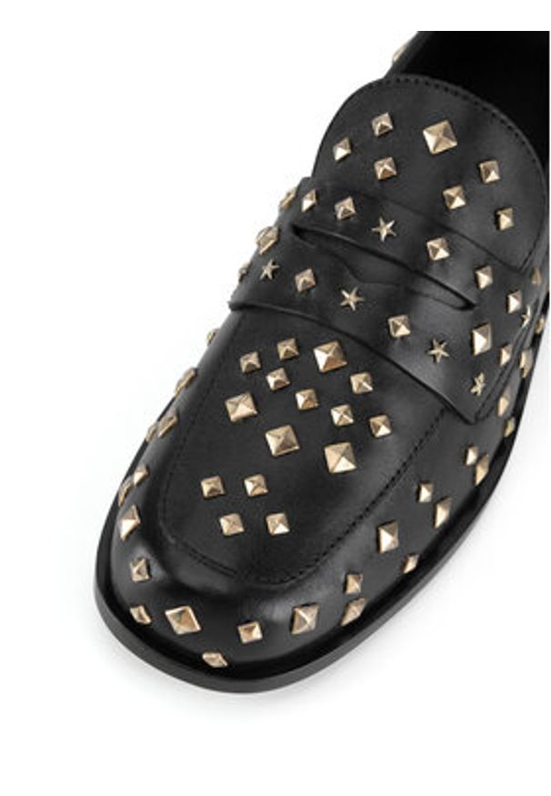 Eva Minge Loafersy AMINA-115985 Czarny. Kolor: czarny. Materiał: skóra