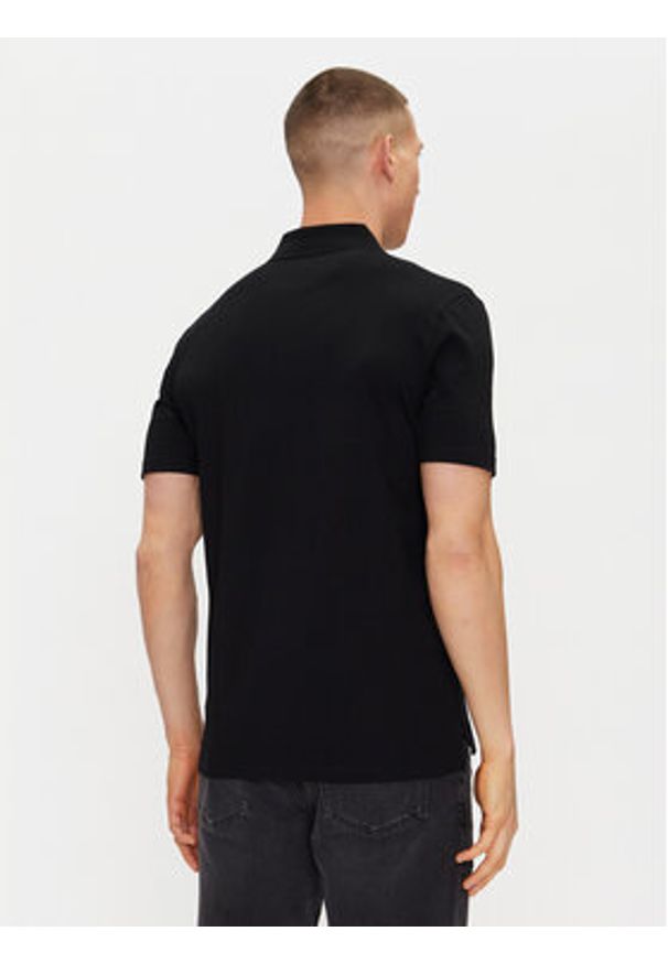 Hugo - HUGO Polo Dekok233 50543368 Czarny Regular Fit. Typ kołnierza: polo. Kolor: czarny. Materiał: bawełna