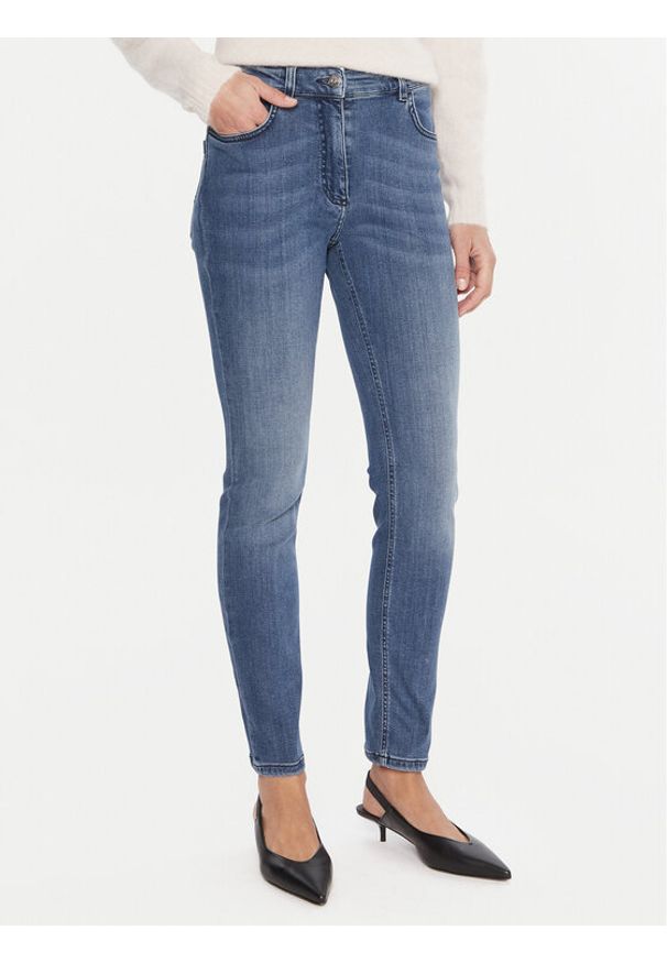 Marella Jeansy 2523186104 Niebieski Skinny Fit. Kolor: niebieski