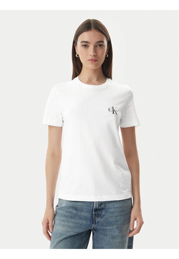 Calvin Klein Jeans Komplet t-shirtów LV047C905G Niebieski jasny Regular Fit. Kolor: niebieski. Materiał: bawełna