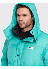 Fila Kurtka puchowa Tirebolu FAM0143 Zielony Oversize. Kolor: zielony. Materiał: syntetyk