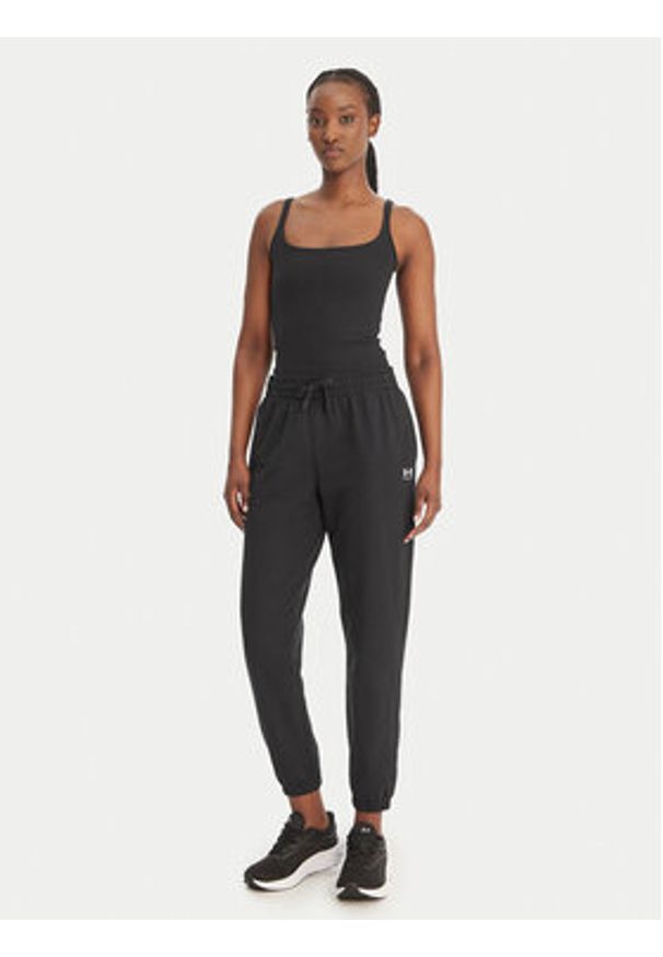 Under Armour Spodnie dresowe Sport Terry 6011020 Czarny Regular Fit. Kolor: czarny. Materiał: bawełna