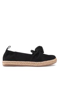 Edeo Espadryle 3903-16 Czarny. Kolor: czarny. Materiał: zamsz, skóra