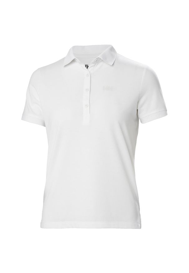 Damska koszulka polo Helly Hansen Siren. Typ kołnierza: polo. Kolor: biały. Styl: klasyczny