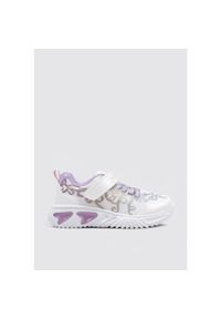 Geox - Buty GEOX J ASSISTER GIRL Biały. Kolor: szary, fioletowy, wielokolorowy, biały. Materiał: syntetyk, tkanina. Sport: turystyka piesza #1