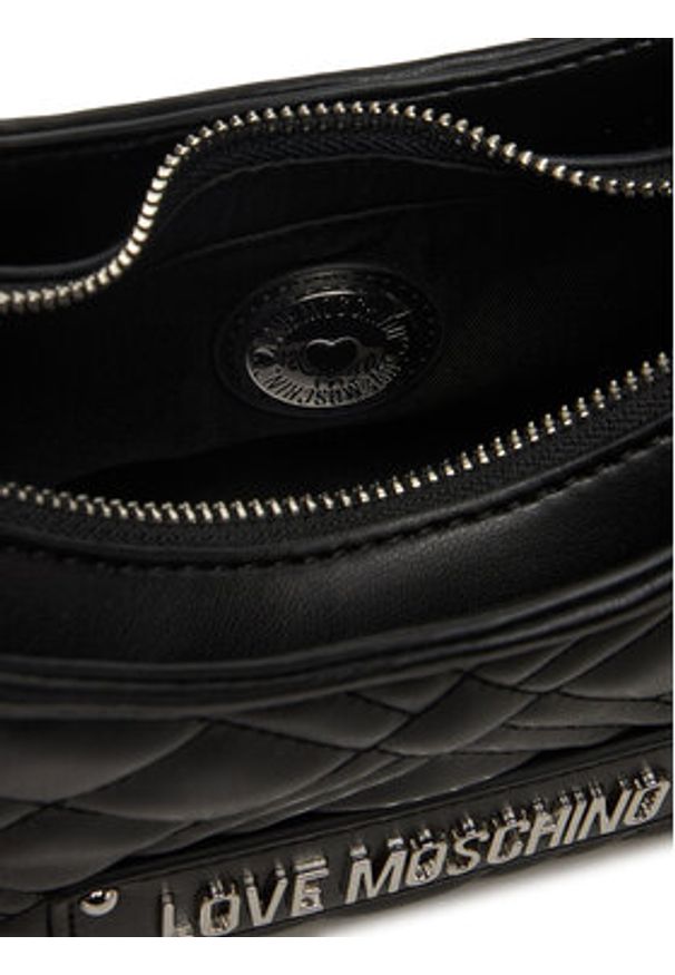 Love Moschino - LOVE MOSCHINO Torebka JC4152PP0NLA000B Czarny. Kolor: czarny. Materiał: skórzane