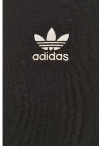 adidas Originals - Bluza bawełniana. Okazja: na co dzień. Kolor: czarny. Materiał: bawełna. Długość rękawa: raglanowy rękaw. Wzór: aplikacja. Styl: casual #4