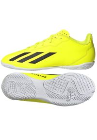 Adidas - Buty adidas X Crazyfast Club In Jr IF0710 żółte. Kolor: żółty. Materiał: syntetyk, materiał. Szerokość cholewki: normalna