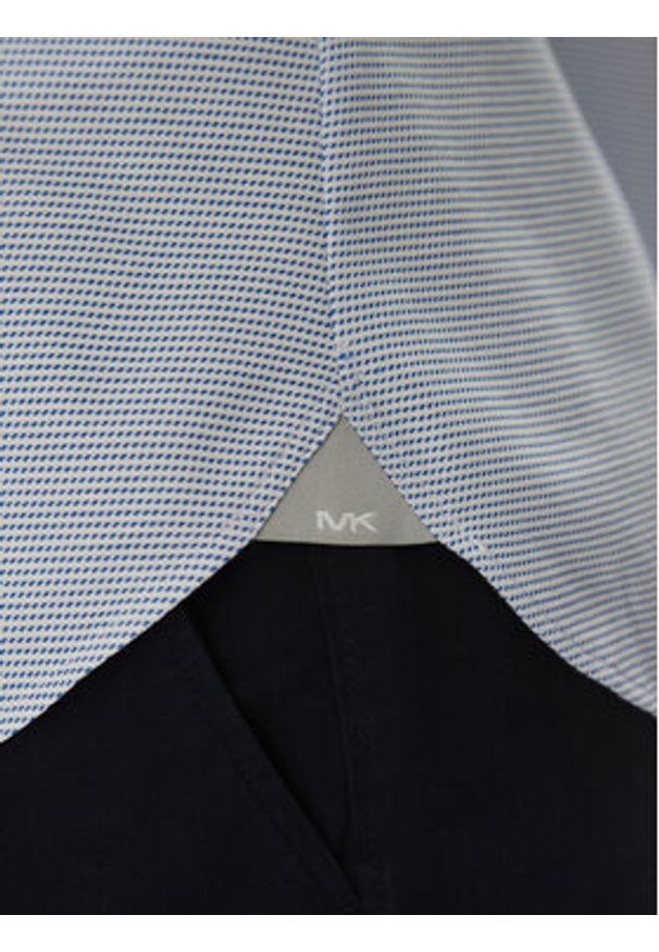 Michael Kors Koszula MK0DS01555 Błękitny Slim Fit. Kolor: niebieski. Materiał: syntetyk