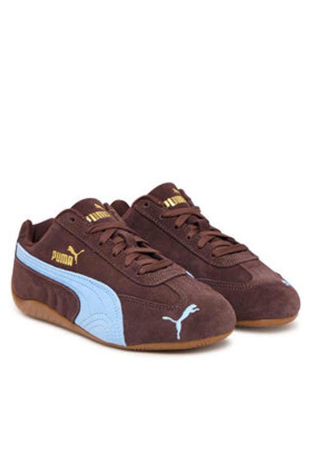 Puma Sneakersy Speedcat Og Jr 401698 29 Brązowy. Kolor: brązowy. Materiał: zamsz, skóra