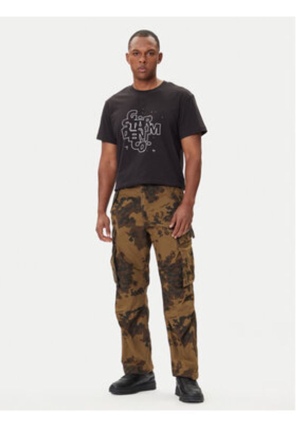 G-Star RAW - G-Star Raw Spodnie materiałowe R-3N D25224-D553 Zielony Straight Fit. Kolor: zielony. Materiał: bawełna