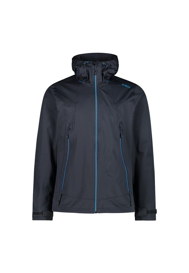 Kurtka trekkingowa z kapturem CMP. Typ kołnierza: kaptur. Kolor: niebieski, szary, wielokolorowy, brązowy. Materiał: puch. Sport: turystyka piesza