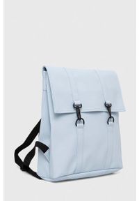 Rains plecak MSN Bag Mini 13570 kolor niebieski duży gładki 13570.81-81Sky. Kolor: niebieski. Wzór: gładki #3