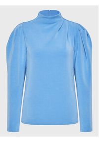 Selected Femme Bluzka Fenja 16088133 Niebieski Regular Fit. Kolor: niebieski. Materiał: syntetyk #6