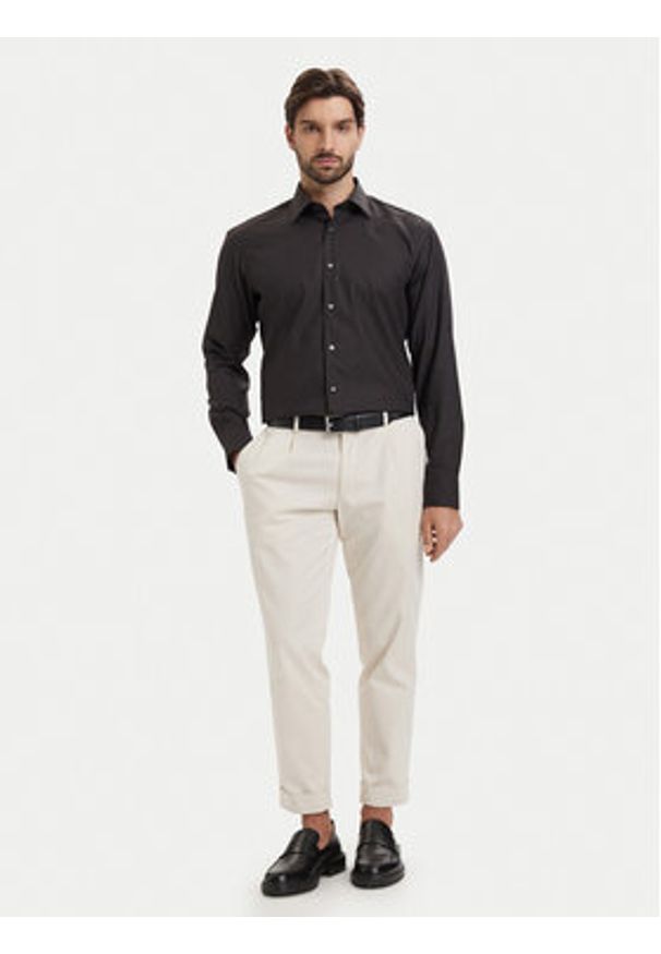 BOSS Koszula H-Joe 50560583 Szary Regular Fit. Kolor: szary. Materiał: bawełna