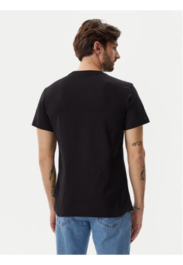 Calvin Klein Jeans T-Shirt Meta Monogram J30J325498 Czarny Regular Fit. Kolor: czarny. Materiał: bawełna
