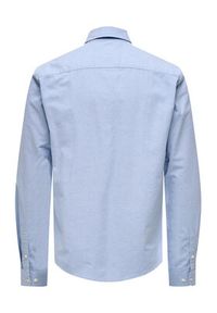 Only & Sons Koszula Neil 22019669 Błękitny Slim Fit. Kolor: niebieski. Materiał: bawełna #4