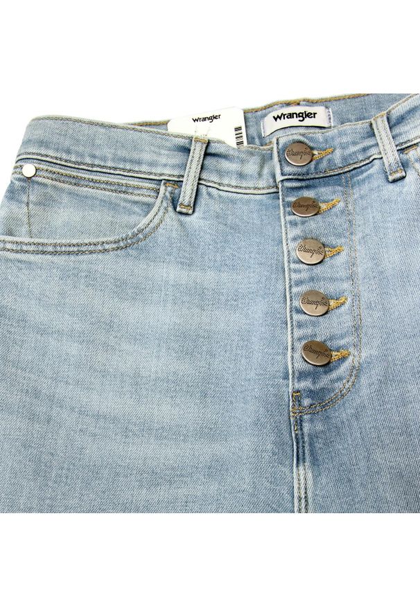 Wrangler - WRANGLER SUPER HIGH SKINNY DAMSKIE SPODNIE JEANSOWE JEANSY DŻINS TUBBLES BLUES W27WQB17K 112128194
