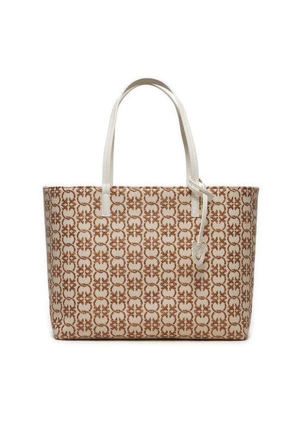 Pinko Torebka Carrie Shopper Big Logo PE 24 PLTT 102832 A1KU Kolorowy. Wzór: kolorowy