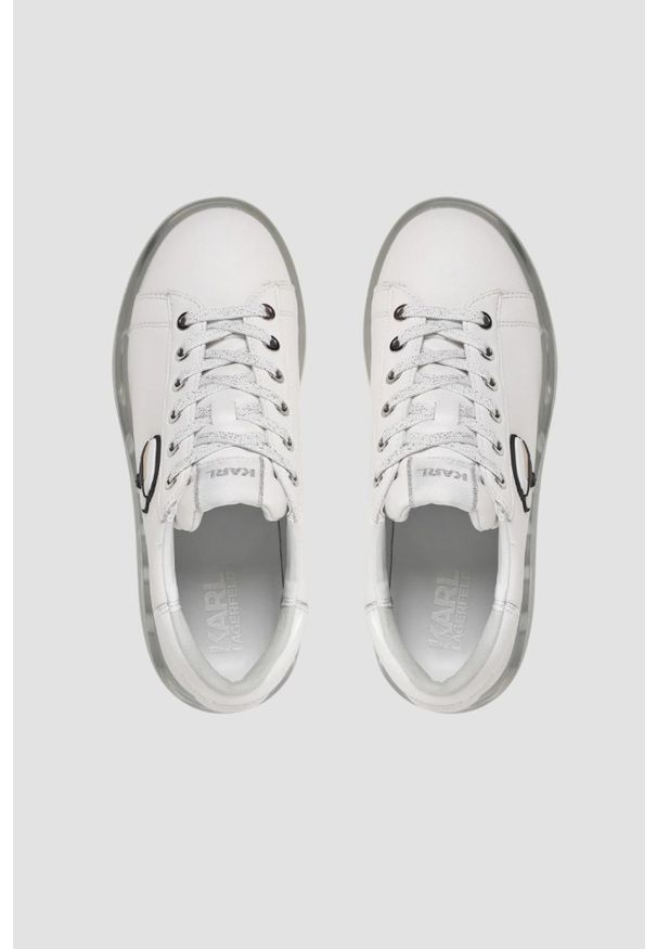 Karl Lagerfeld - KARL LAGERFELD Białe sneakersy Nft Lo Lace. Kolor: biały