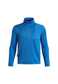 Bluza dziecięca z zamkiem błyskawicznym 1/4 Under Armour Drive Hybrid Storm. Typ kołnierza: golf. Kolor: niebieski. Sport: golf #1