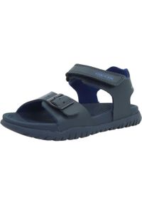 Sandały Geox Model J Sandal Fusbetto Bo Kolor Niebieski. Kolor: niebieski. Materiał: skóra, syntetyk