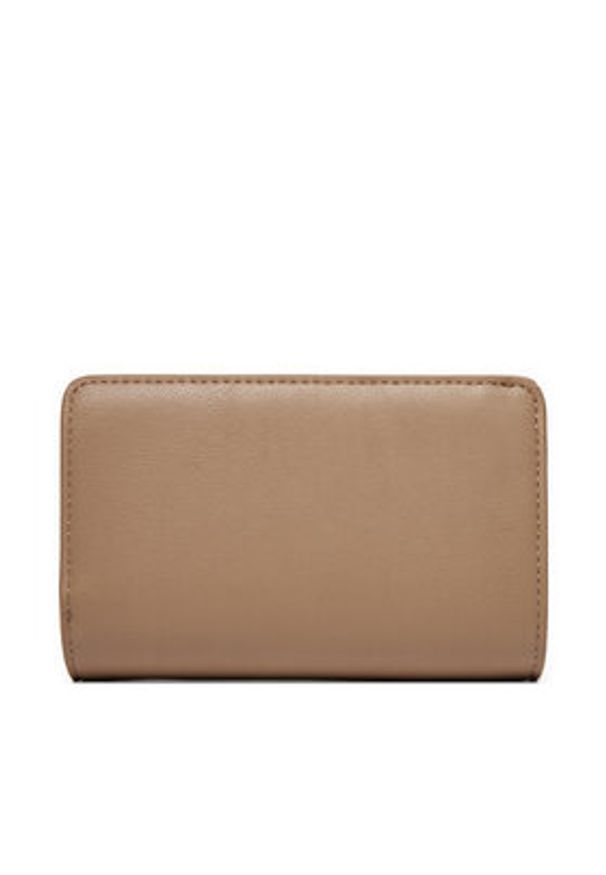 Calvin Klein Duży Portfel Damski Ck Daily Medium Bifold_Pbl K60K613075 Beżowy. Kolor: beżowy. Materiał: skóra