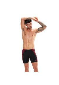 Speedo Eco End+ Splice Mid Jammer - Czarny/Czerwony/Biały - Rozmiar 40. Kolor: czarny #1