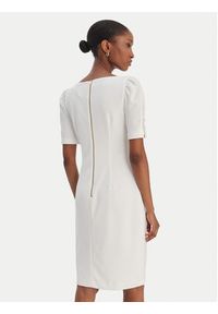 DKNY Sukienka koktajlowa DD6A1666 Écru Slim Fit. Materiał: syntetyk. Styl: wizytowy #4