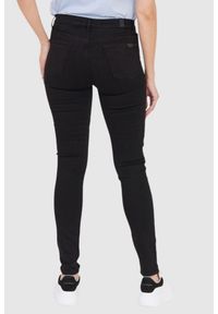 7 FOR ALL MANKIND Czarne jeansy damskie z wysokim stanem HW SKINNY SLIM ILLUSION RINSED BLACK, Rozmiar 30. Stan: podwyższony. Kolor: czarny #4