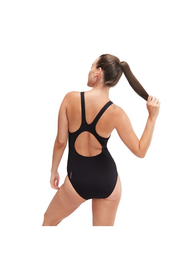 Strój Kąpielowy Speedo Muscleback – Granatowy / Wielokolorowy – Rozmiar 32. Kolor: wielokolorowy, niebieski, fioletowy