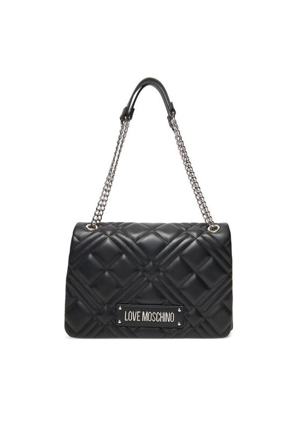 Love Moschino - LOVE MOSCHINO Torebka JC4153PP0MLA000B Czarny. Kolor: czarny. Materiał: skórzane