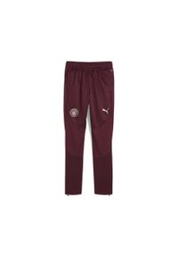 Puma - Młodzieżowe spodnie treningowe Manchester City PUMA Dark Jasper Red. Kolor: czerwony