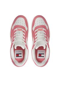 Tommy Jeans Sneakersy Tjw Retro Basket Washed Suede EN0EN02486 Różowy. Kolor: różowy. Materiał: skóra #5