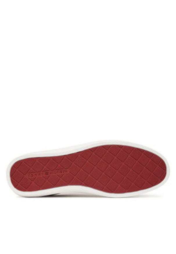 TOMMY HILFIGER - Tommy Hilfiger Sneakersy Premium Dress Cupsole FM0FM05573 Brązowy. Kolor: brązowy. Materiał: zamsz, skóra