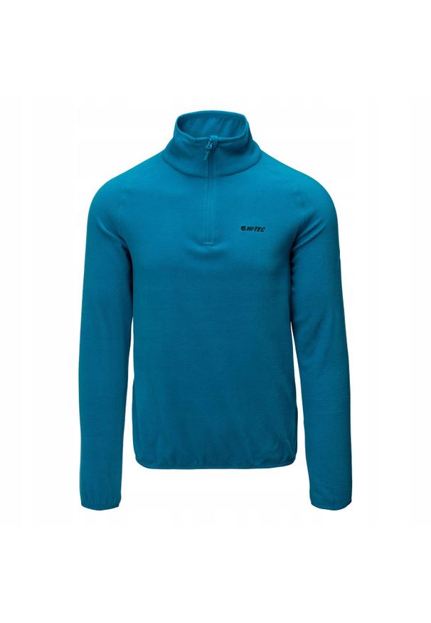 Hi-tec - Bluza polarowa dla mężczyzn HI-TEC Dilaso. Kolor: niebieski. Materiał: polar. Sport: turystyka piesza