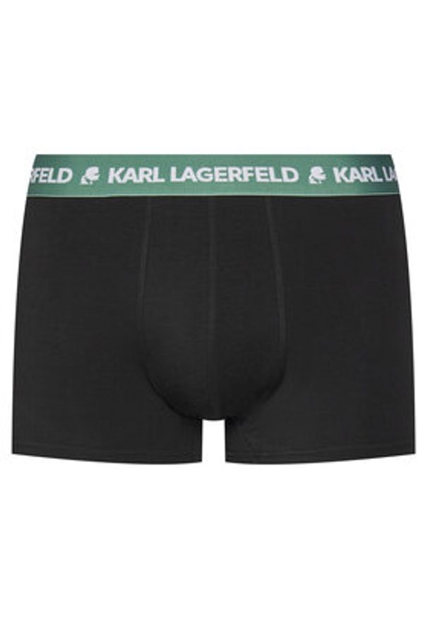 Karl Lagerfeld - KARL LAGERFELD Komplet 3 par bokserek A1M47021 Czarny. Kolor: czarny. Materiał: bawełna